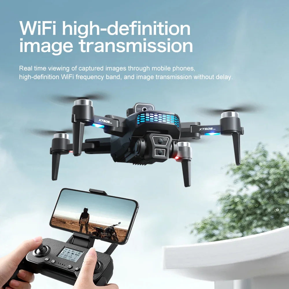 Drone Professionale GPS 8K Con Gimbal Tre Assi Brushless RC Quadricottero Ostacoli Fotocamera HD 4K 5G