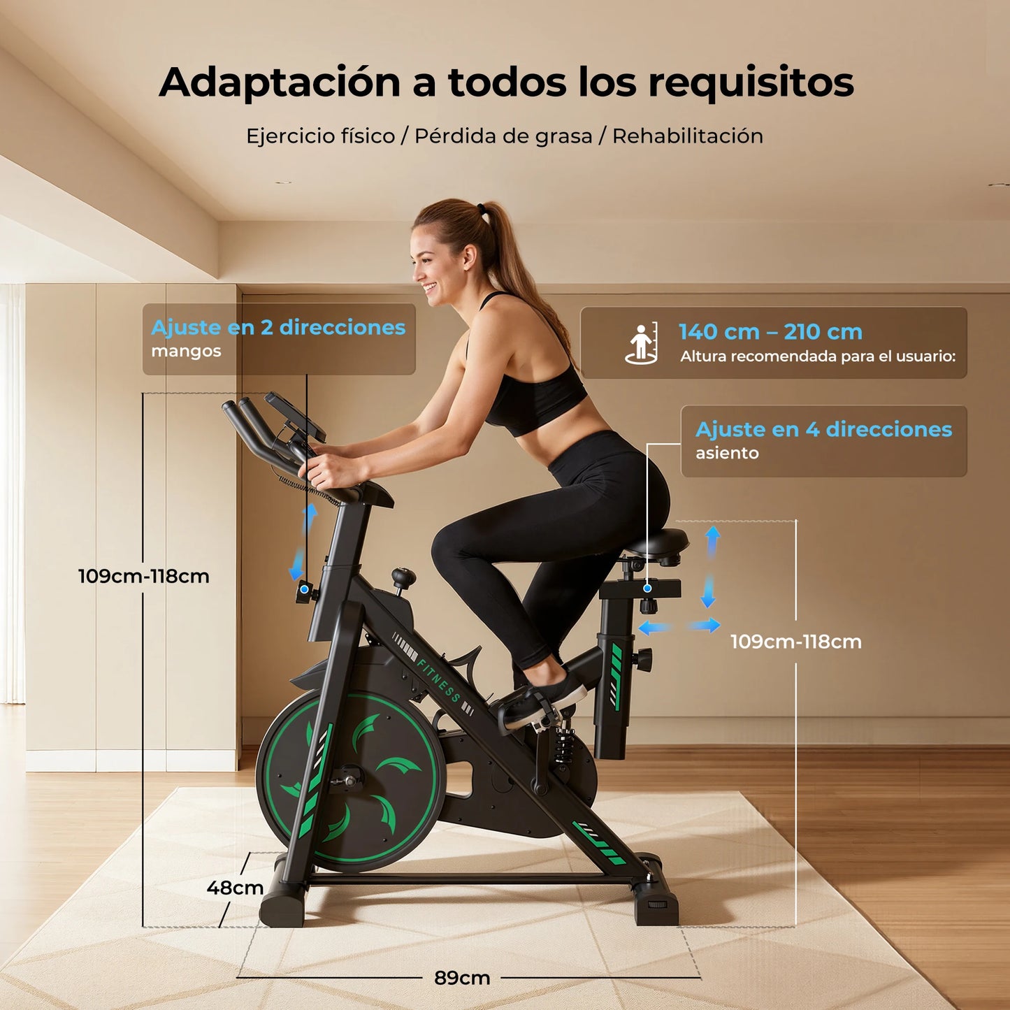 Cyclette Formill QK101 10 Kg Frizione QK116C 12 Kg Magnetico Trasmissione a Cinghia Display Cardio Domestico
