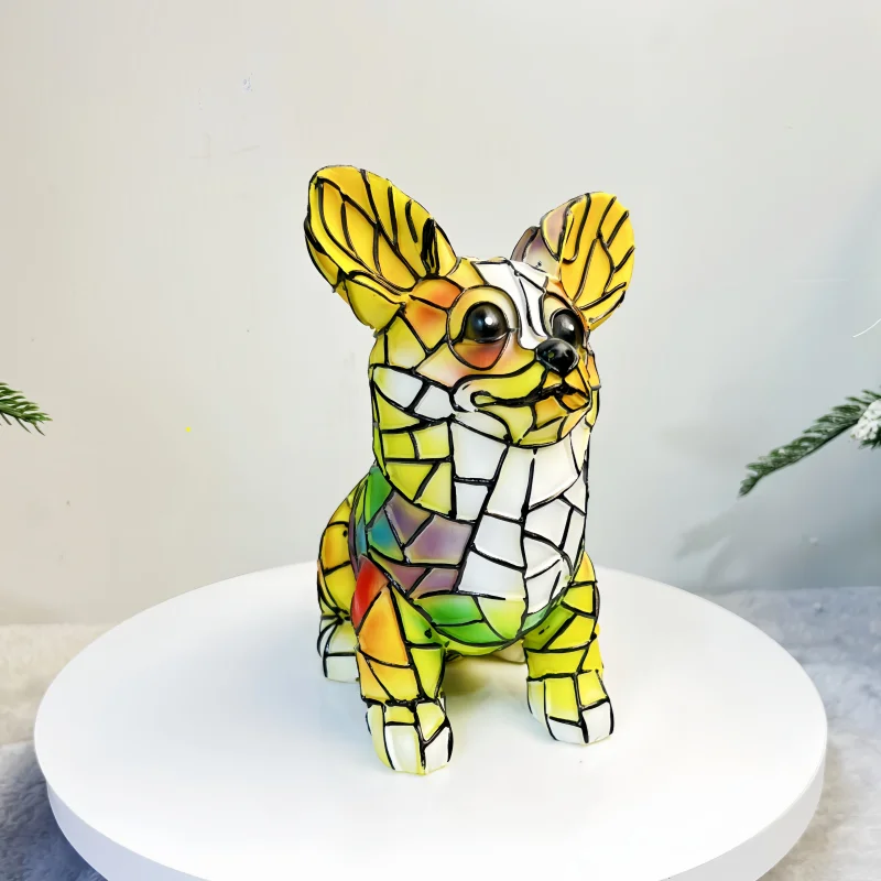 Divertimento Unico Artistico Carino A Forma Di Cane Ornamento Decorativo Luce Notturna Moderna Illuminazione Atmosferica