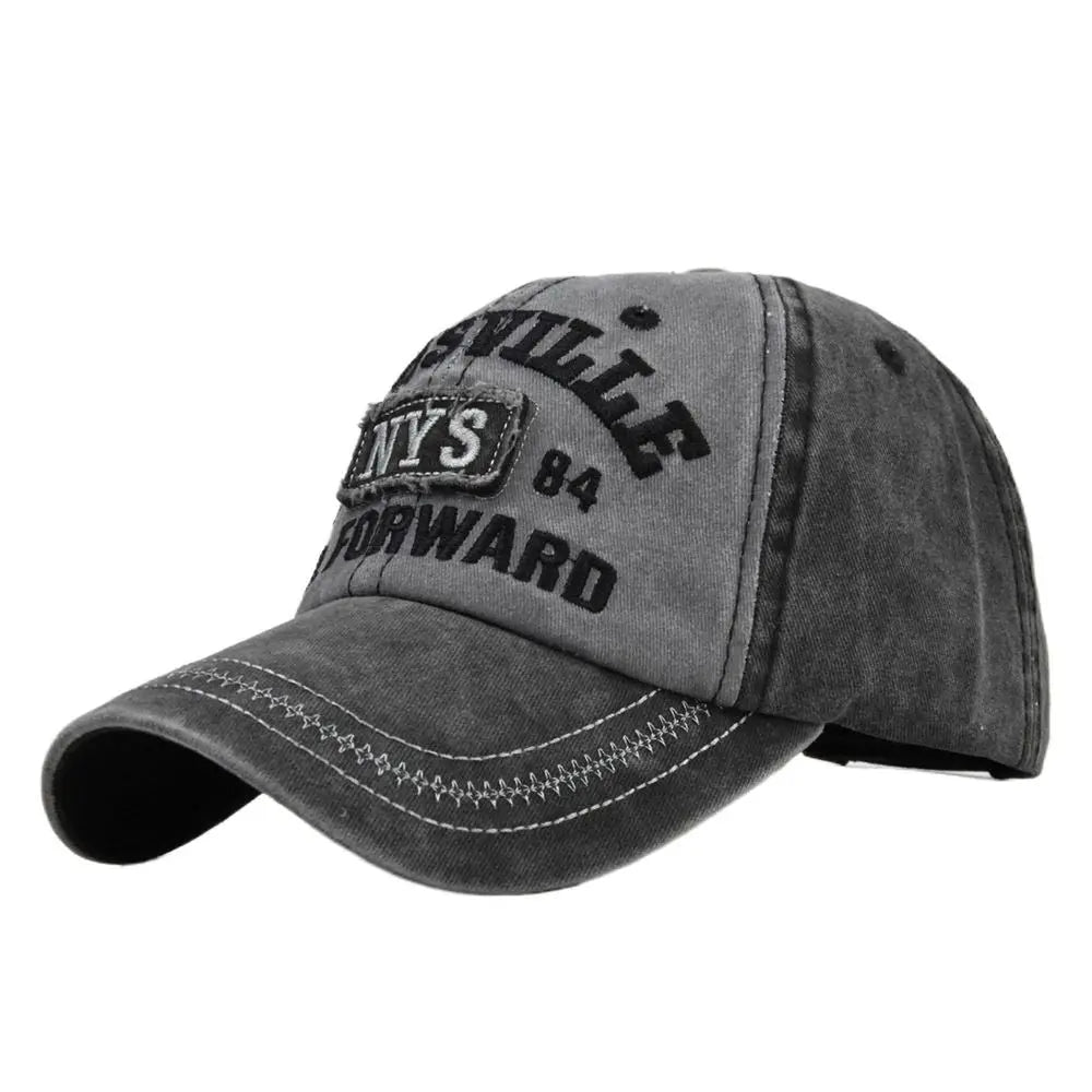 Cappelli Da Baseball Regolabili Con Ricamo Di Lettere Hip Hop In Denim Estivi Da Sport All Aperto Unisex
