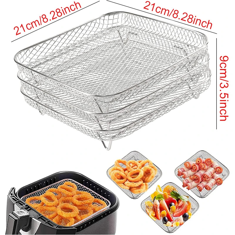 Griglia In Metallo Per Friggitrice Ad Aria E Forno Compatibile Con Cosori Vortex Gourmia Foodi Accessori