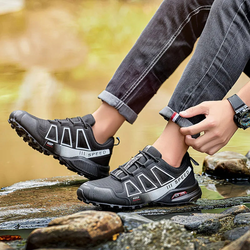 Scarpe Da Uomo Da Ciclismo Fuoristrada Antiscivolo Traspiranti Per Escursionismo Esterno