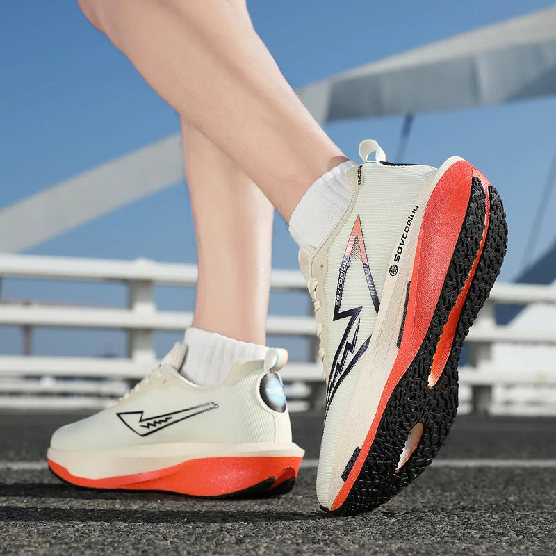 Scarpe Da Corsa Carbon Board Specialità Maratona Uomo Donna Traspiranti Leggere Antiscivolo Sneakers