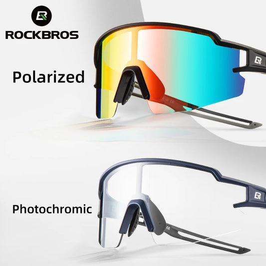 Rockbros Occhiali Da Ciclismo Fotocromatici Con Montatura Integrata Per Miopia Polarizzata Occhiali Da Sole Uomo Donna
