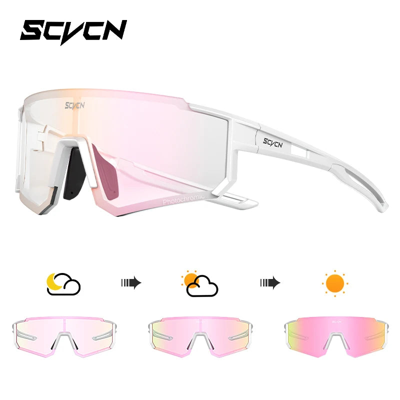 SCVCN Occhiali Da Sole UV400 Viola Montatura Street Fashion Y2K Per Donne E Uomini Ciclismo MTB