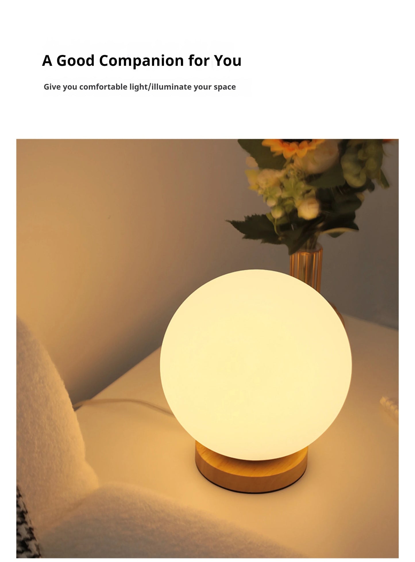 Lampada Da Notte LED Che Cambia Colore RGB Ricaricabile USB Per Comodino Tavolo Soggiorno Camera Da Letto Ufficio