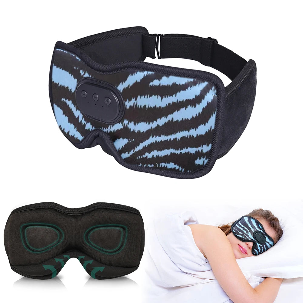 Cuffie Per Il Sonno Con Maschera Occhi Bluetooth Premium Cancellazione Attiva Del Rumore E Assistente Vocale Integrato