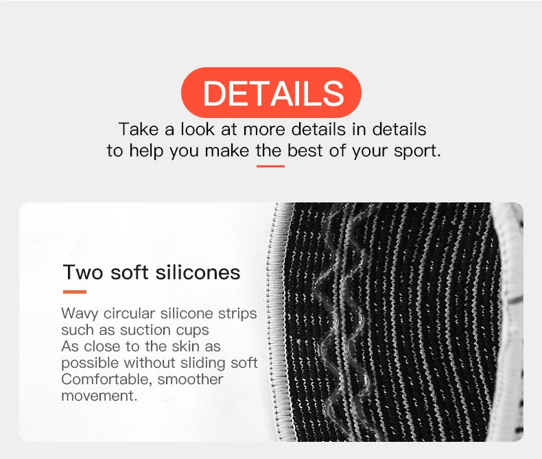 Mezza Ginocchiera Cinghia Patella Supporto Mediale Protezione Menisco In Silicone Sport Universale Per Basket E Corsa
