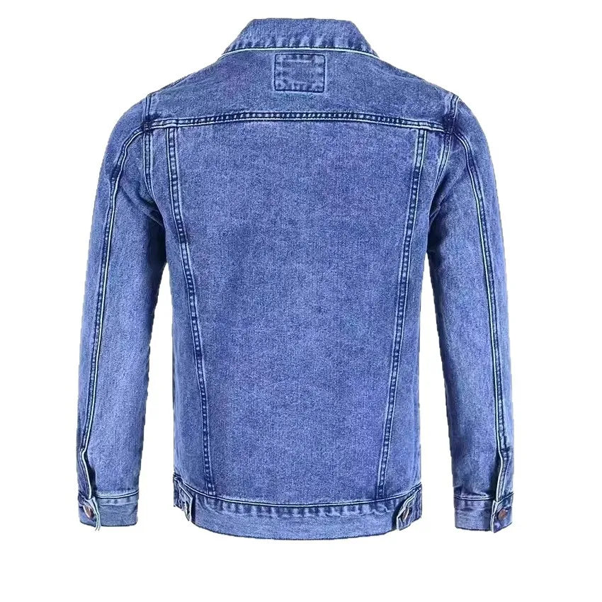 Unitim Giacca Da Lavoro In Denim Pesante Stile Americano Da Uomo Con Bottoni Retrò Streetwear Cowboy