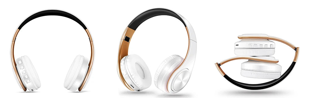 Cuffie Wireless Dorate Bluetooth con Microfono Incorporato Auricolare Stereo Universale per Android e iOS Regalo da Uomo
