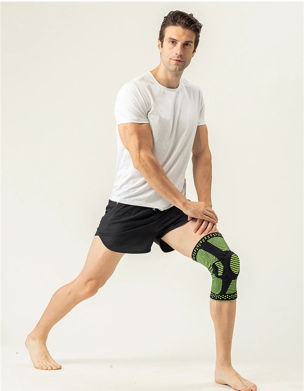 Ginocchiera Protezione Rotula In Silicone Per Atleti Sportivi Compressione Supporto Per Basket