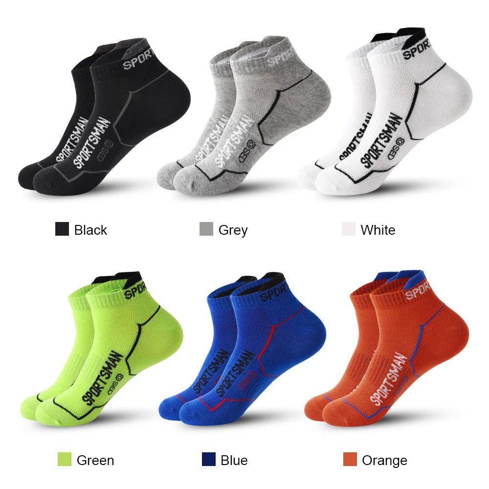 Calzini Corti Da Uomo Per Basket E Corsa Con Rete Traspirante Assorbenti Odori Pack 6 Paia