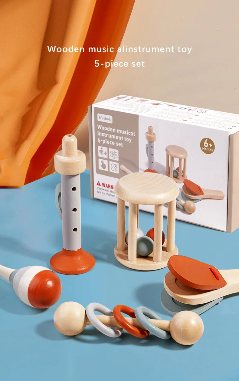 Set Strumenti Musicali Per Bambini In Legno Montessori Xilofono E Tamburo Regalo Educativo Per Età Prescolare 3 6 Anni