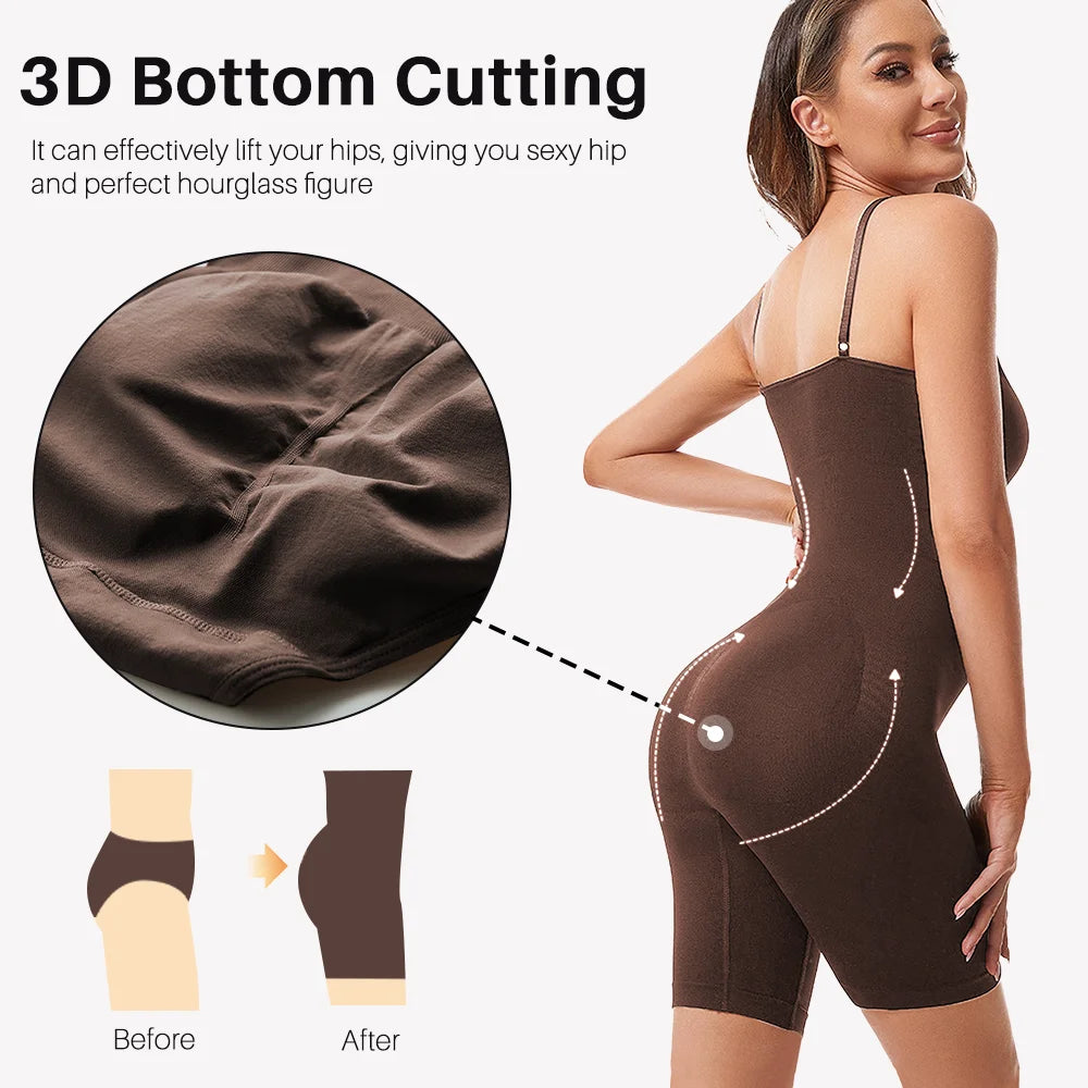1PC Copertura Completa Shapewear Body Coscia Sottile Body Suit Schiena Bassa Shaper Del Corpo Senza Soluzione di Continuità Shapers Più Sottile Sicuro Biancheria Intima Tuta