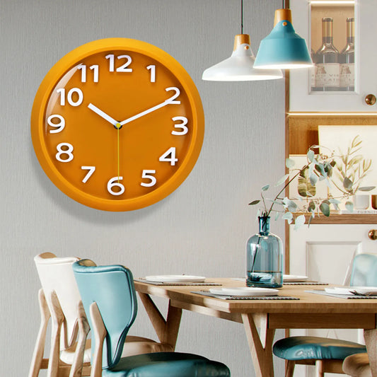 Orologio Da Parete Da 11 Pollici In Plastica Acrilico Con Movimento Al Quarzo Silenzioso Per Studio E Soggiorno