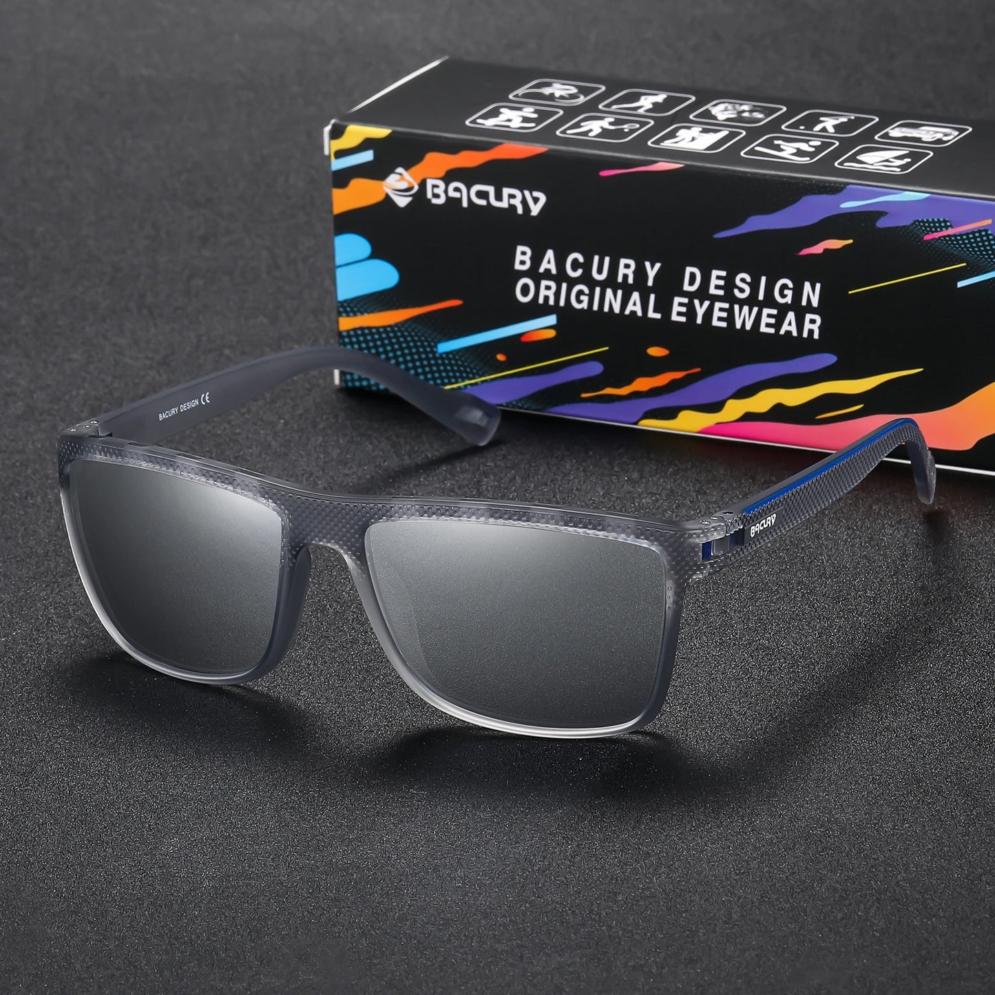 Occhiali Da Sole Sportivi Quadrati Polarizzati UV400 Unisex Per Uomo E Donna Ideali Per Escursionismo Confortevoli