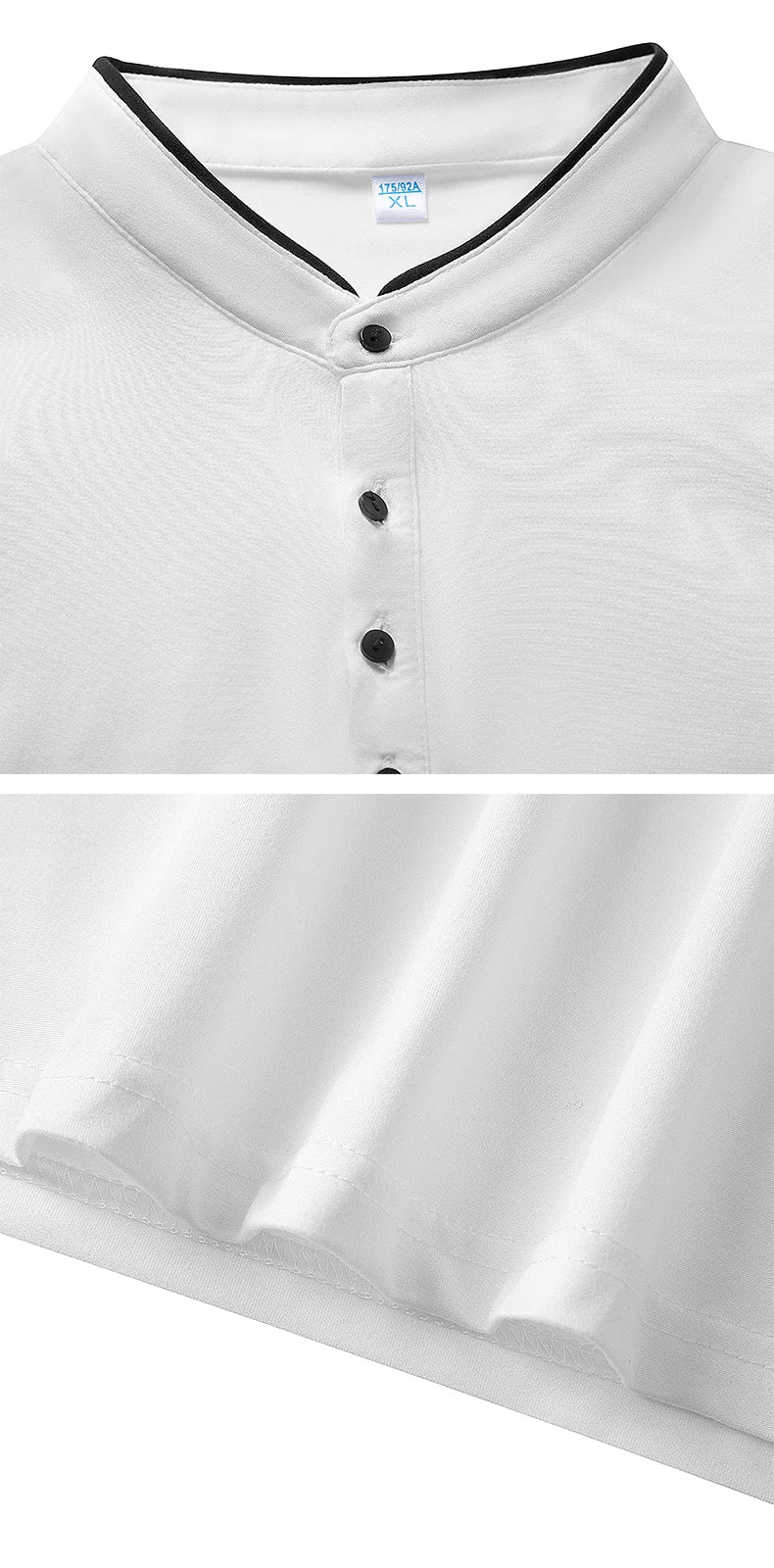 Polo Casual Da Uomo Per Ufficio A Maniche Corte Liscio E Resistente Alle Rughe Antipilling Confortevole Pulsante