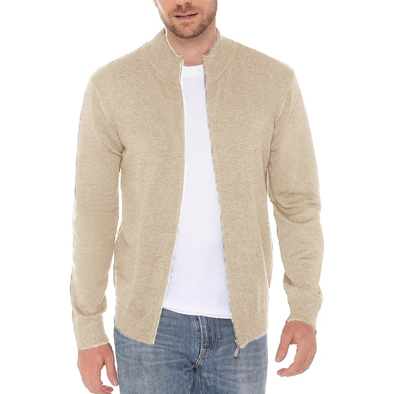 Cardigan Da Uomo Con Cerniera In Poliestere Caldo Animal Game Streetwear Per Look Moderno Autunno Inverno