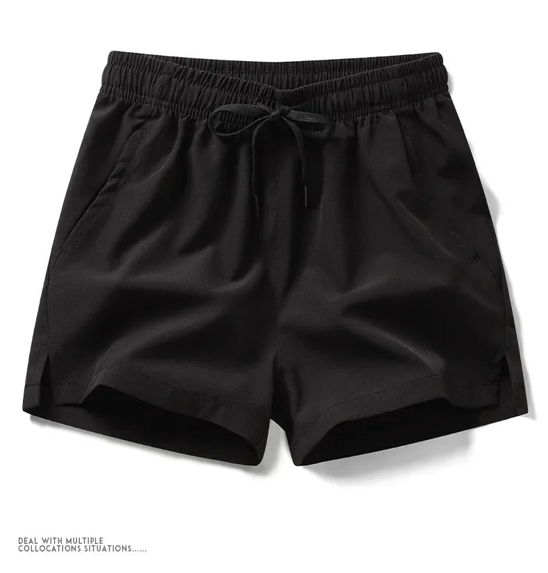 Pantaloni Sportivi Leggeri Da Uomo Con Tasche Pantaloncini Corti Estivi Da Fitness In Tinta Unita Per Jogging E Spiaggia