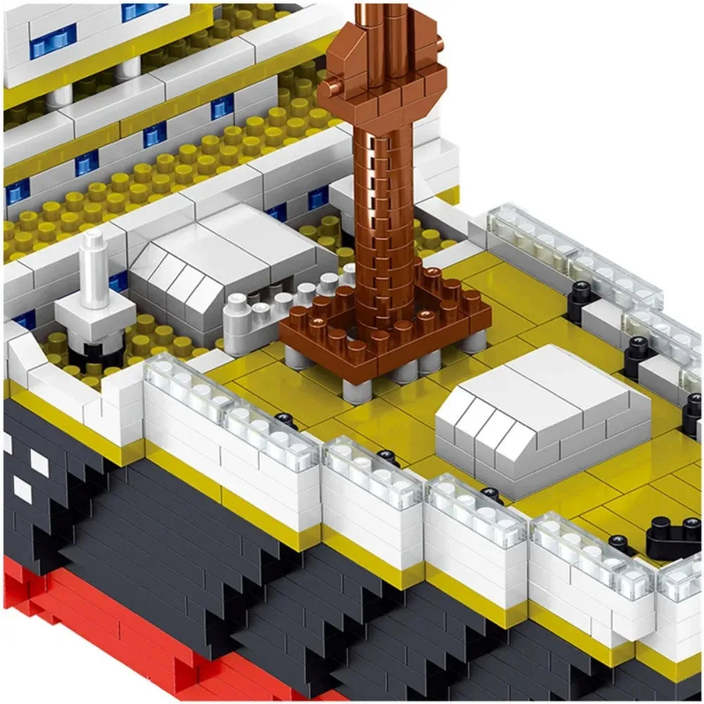 Oltre 4000 Pezzi Titanic Modello Nave Da Crociera Blocchi Costruzione MOC Barche Giocattoli Da Costruzione Regalo
