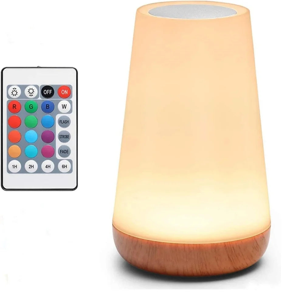 Lampada Tattile Dimmerabile Ricaricabile USB Da Comodino Da Tavolo Portatile Per Camera Da Letto 13 Colori RGB