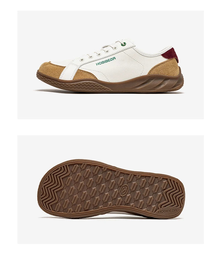 Hobibear Scarpe Barefoot Unisex Punta Larga Leggere In Pelle Sintetica Con Blocchi Di Colore Per Passeggio Casual