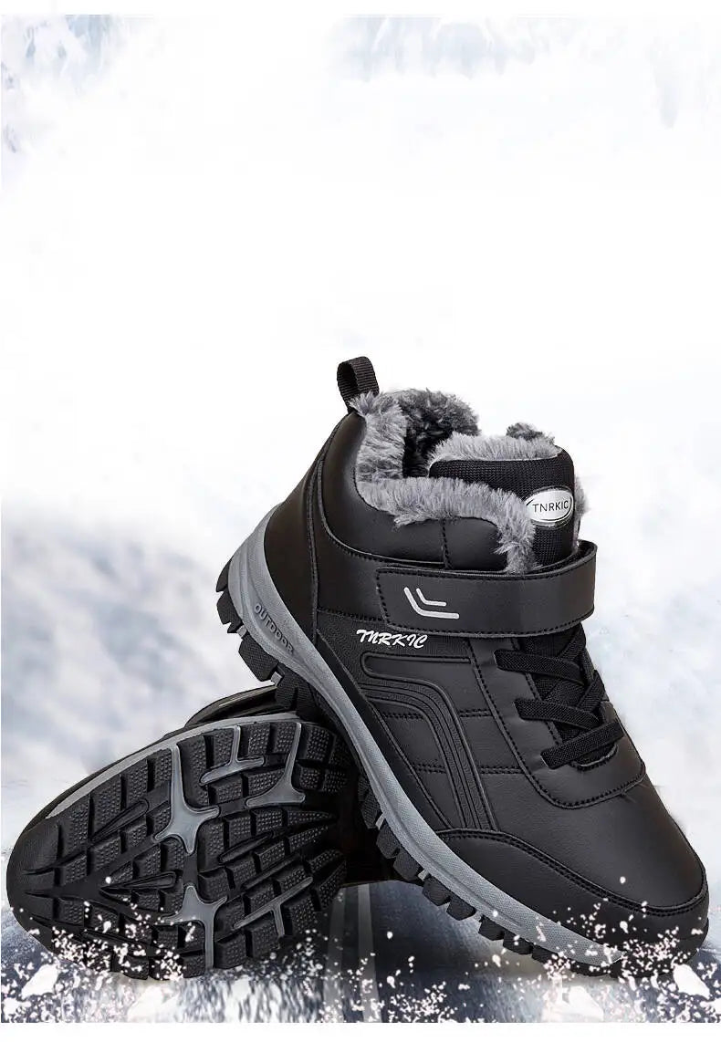 Stivali Invernali Da Uomo In Pelle PU Impermeabili Scarpe Casual Calde Alta Qualità Stivaletti Sneakers