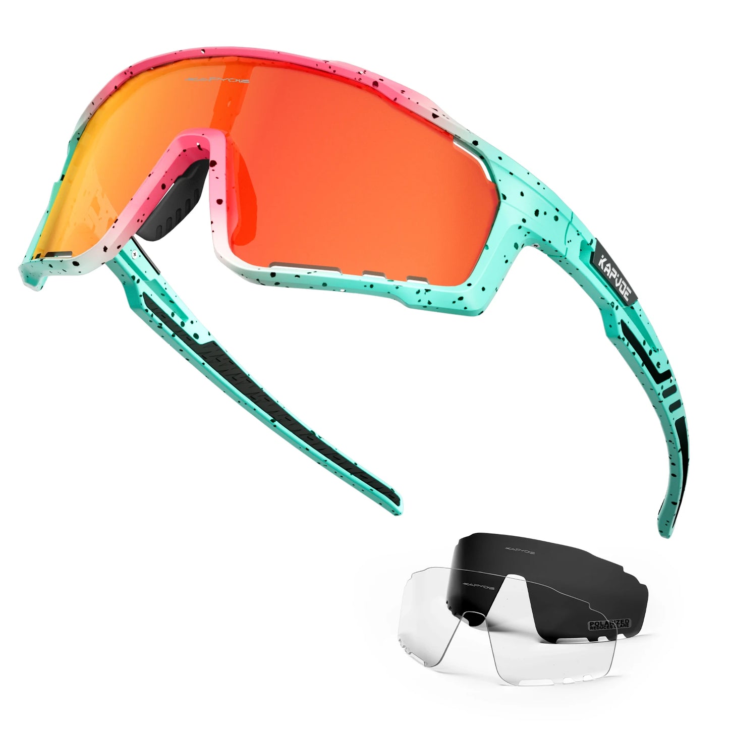 Occhiali Da Ciclismo Polarizzati Kapvoe Da Donna UV400 Occhiali Da Sole Per Bicicletta E Esterno Sport Escursionismo