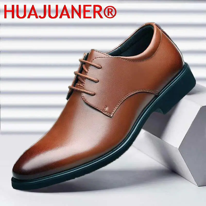 Scarpe Da Uomo In Pelle Traspiranti Nero Con Fondo Morbido Ideali Per Primavera E Autunno Scarpe Casual Da Lavoro