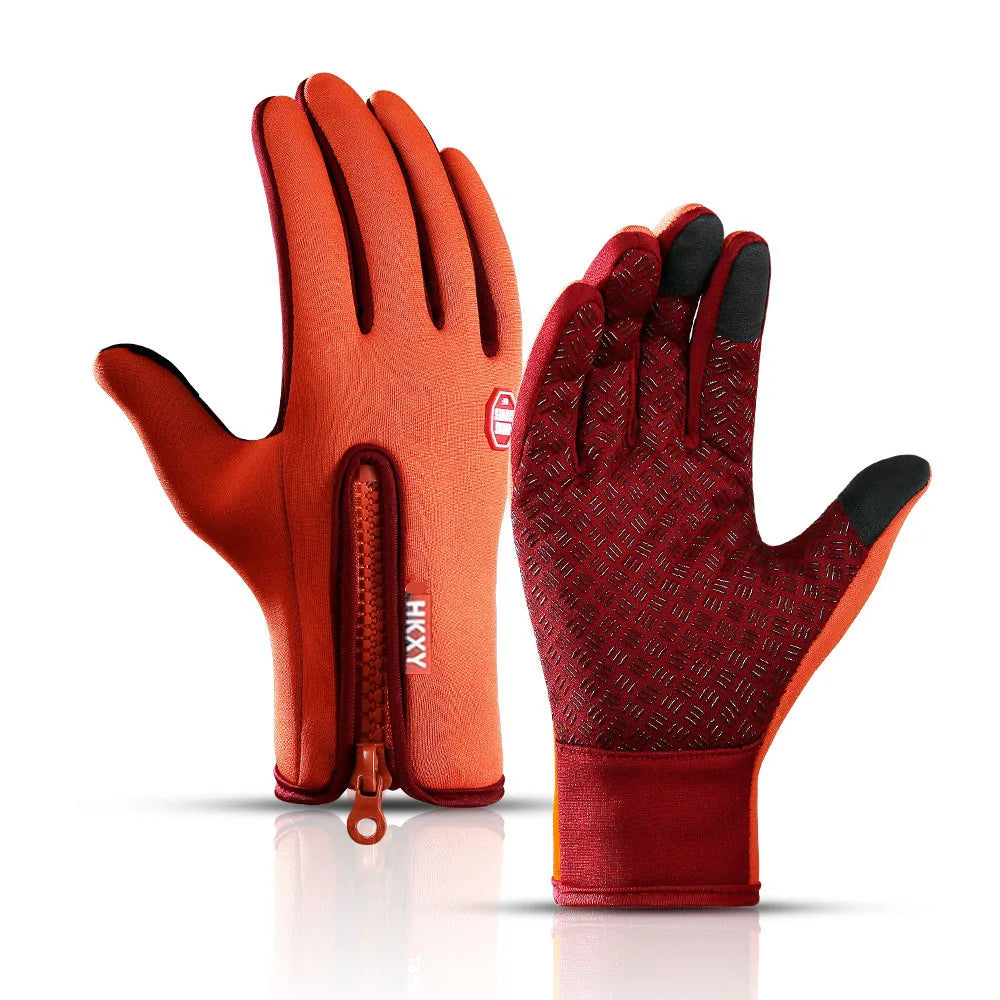 Guanti Da Ciclismo Invernali Con Supporto Al Polso E Touch Screen Antivento Antiscivolo Con Dita Intere