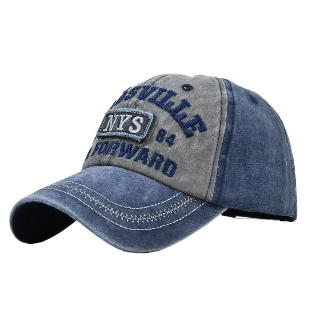 Cappelli Da Baseball Regolabili Con Ricamo Di Lettere Hip Hop In Denim Estivi Da Sport All Aperto Unisex
