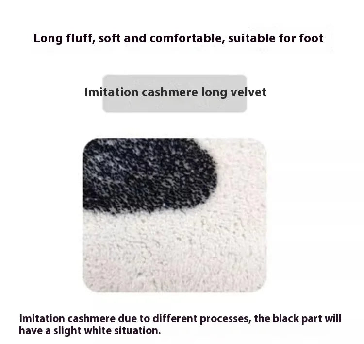 VIKAMA Tappetini Da Bagno In Imitazione Cashmere Strisce Sfumate Antiscivolo Lavabili Resistenti All Usura Decorazione