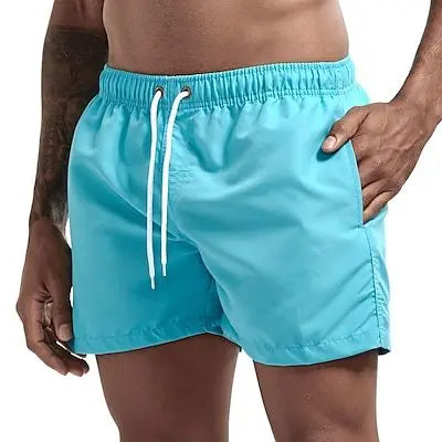 Pantaloncini da Bagno da Uomo da Surf ad Asciugatura Rapida Traspiranti con Coulisse e Tasche per Spiaggia Estiva