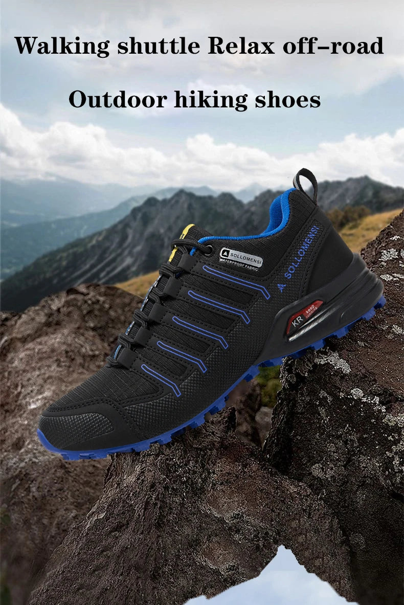 Scarpe Da Trekking Impermeabili Uomo Traspiranti Da Esterni Viaggio Allenamento Tattiche Ciclismo Senza Serratura