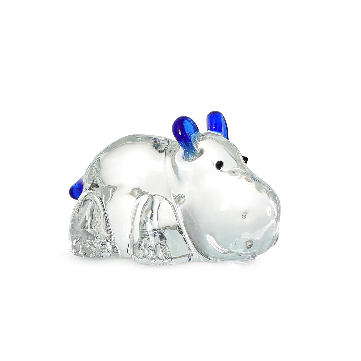 Fermacarte Di Cristallo Ippopotamo Feng Shui Decorazione In Vetro Mini Ornamento Animale Da Scrivania Regalo Souvenir