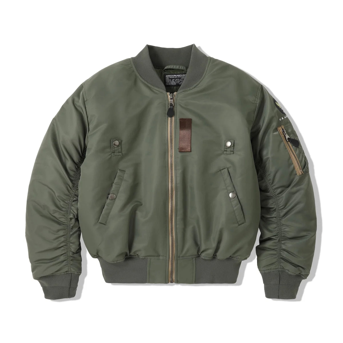 Cappotto Invernale MA1 Verde Salvia Pilota Nylon Imbottito Bomber Vintage Uomo Giacca Da Volo Giappone
