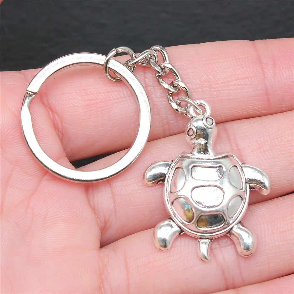 Portachiavi Tema Animali Marino Conchiglia Tartaruga Marina Cavalluccio Marino Polpo Calamari Stella Marina Sirena Regalo