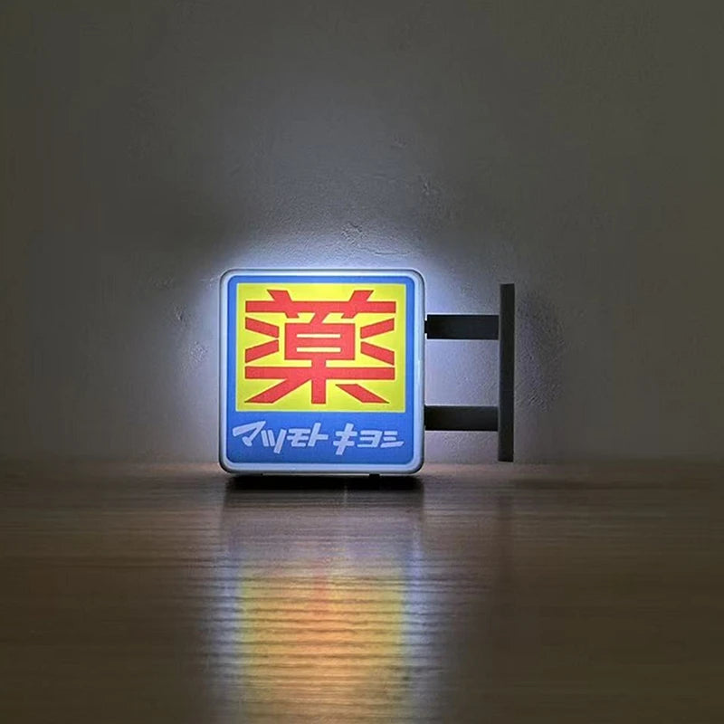 Mini Lightbox Magnet Frigorifero Caffè Turismo Giapponese Souvenir Scatola Luminosa Decorazione Casa Regalo