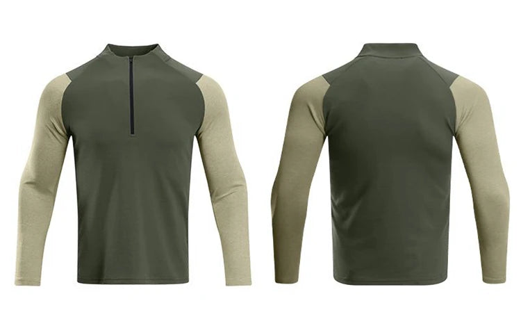 T-shirt sportiva da corsa a compressione da uomo Felpa sportiva attillata a maniche lunghe da allenamento da jogging Abbigliamento esterno Top fitness F4S2