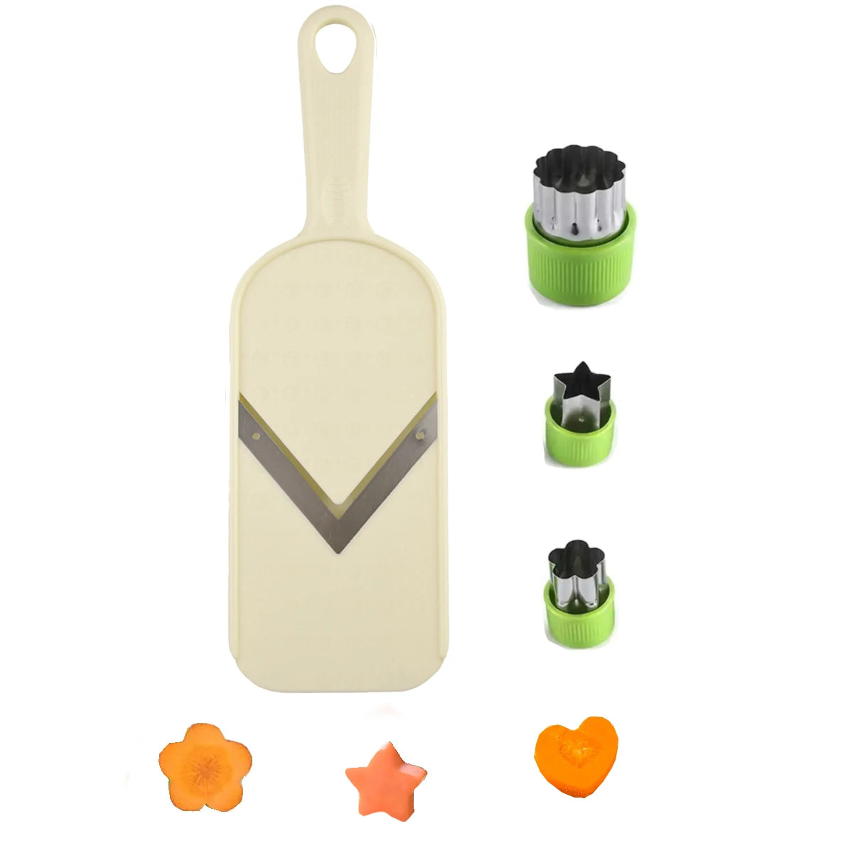 Affettatrice Portatile Vegeta Con Lama A V In Acciaio Inossidabile Impugnatura Ergonomica Per Verdure E Frutta