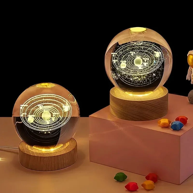 Sfera di Cristallo 3D Creativa Regalo San Valentino Rosa Per la Festa della Mamma Decorazione da Scrivania Nuvola