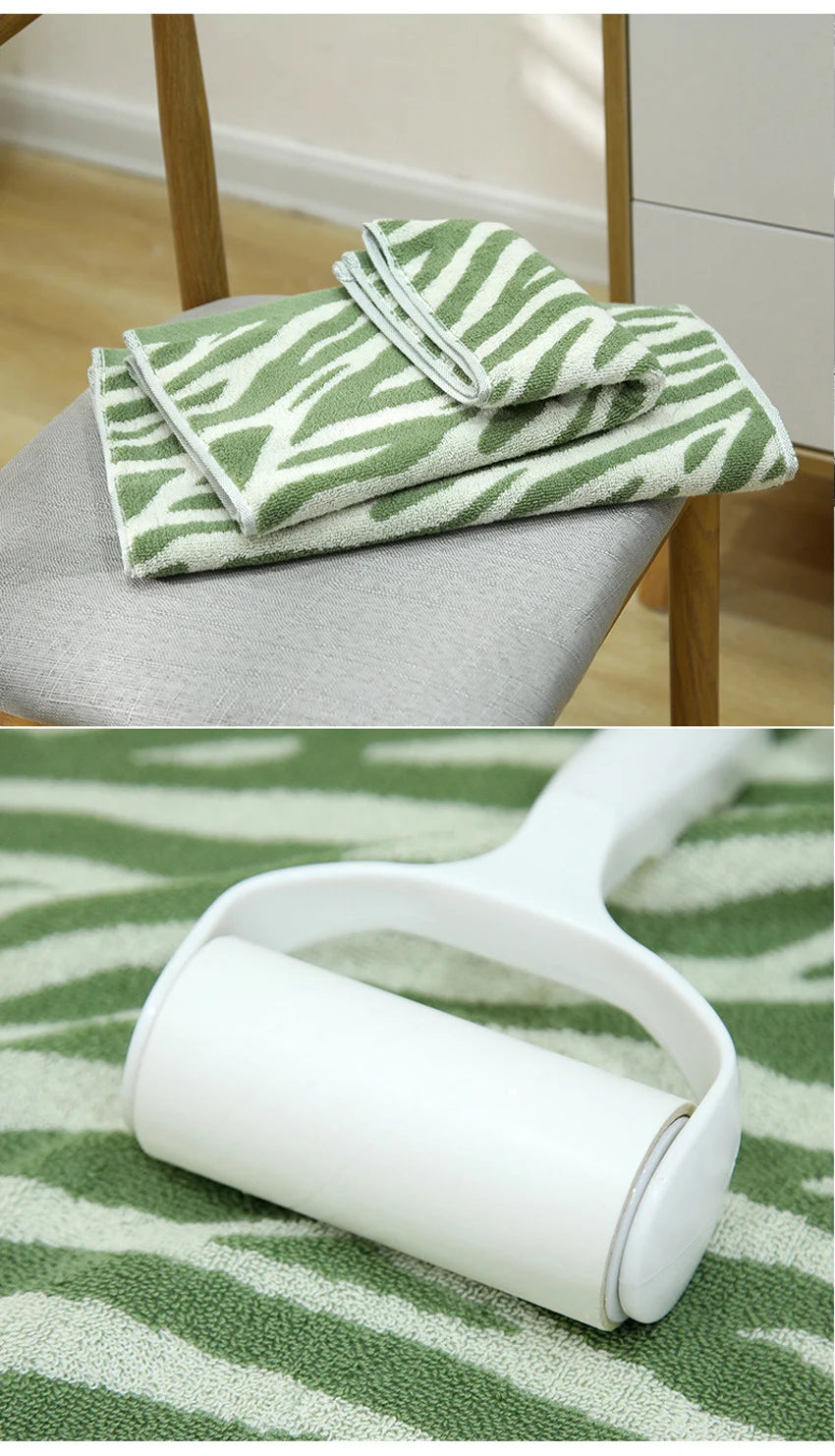 Asciugamano Viso E Mani In Cotone Morbido Con Motivo Tigre A Righe Jacquard Assorbente E Asciugatura Rapida Per Casa