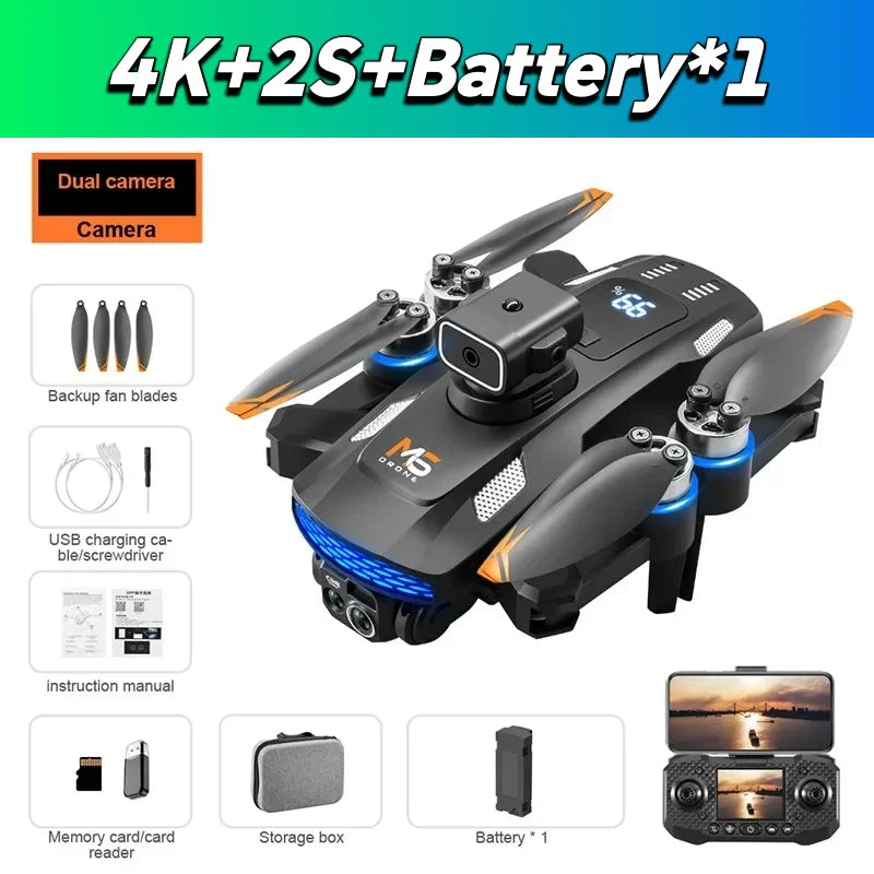 Drone M6 Originale Fotocamera Professionale 4K 8K WiFi 5G FPV Video 4K UAV Schermo Telecomando RC Quadricottero Regalo