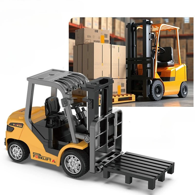 Carrello Elevatore Giocattolo 2 In 1 In Lega Scala 1 64 Con Telecomando Bluetooth Rimorchio Regalo Di Natale Capodanno