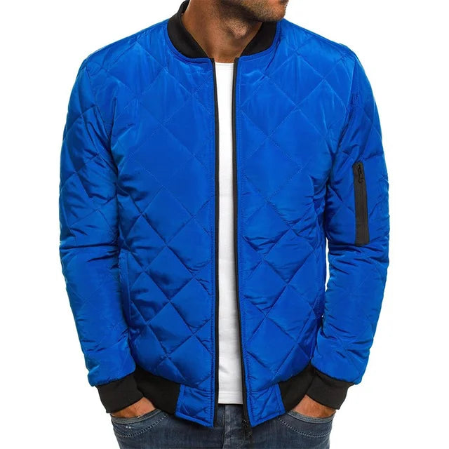 Giacca Invernale Da Uomo Leggera Con Colletto Da Baseball In Rete Pressata Stile Vintage Volo Casual Manica Lunga