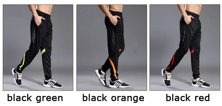 Pantaloni sportivi da corsa da uomo con tasche con cerniera Pantaloni da jogging da calcio Pantaloni sportivi da allenamento Pantaloni da calcio da basket Pantaloni da allenamento da uomo