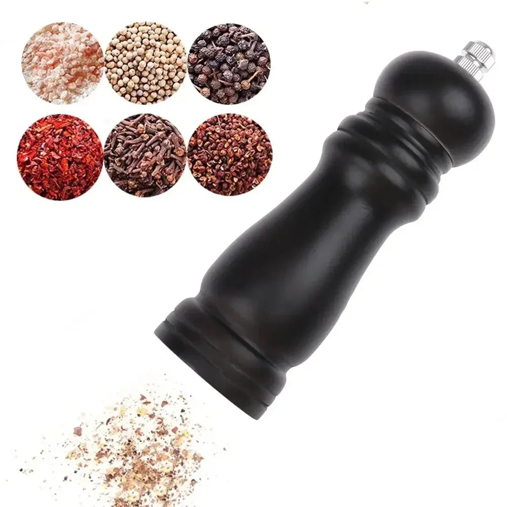 Macinapepe Nero In Legno Smerigliatrice Creativa Utensili Olandesi Per Cucina Cottura Barbecue Sale Pepe Condimenti