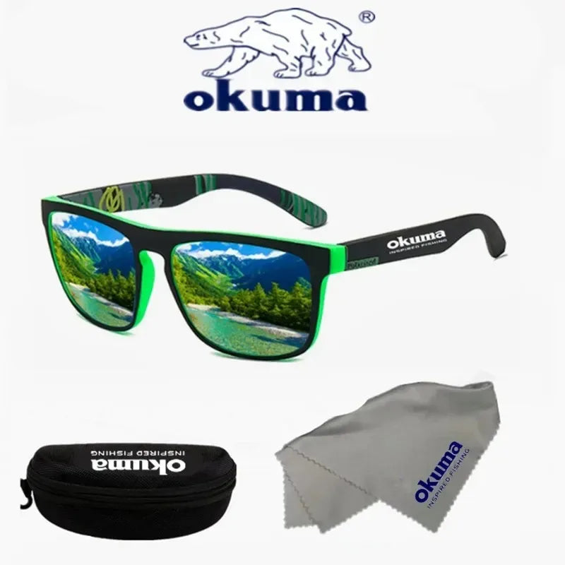Occhiali Da Sole Polarizzati Okuma UV400 Anti Luce Forte Abbagliamento Per Ciclismo Guida Pesca