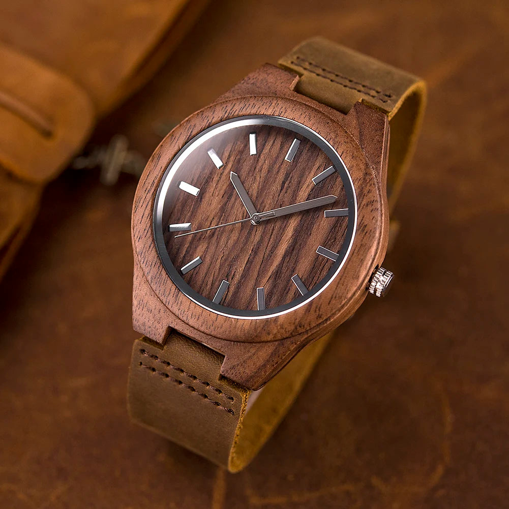 Orologio Da Polso In Legno Di Bambù Con Movimento Miyota E Logo Personalizzato OEM Design Brand Esclusivo