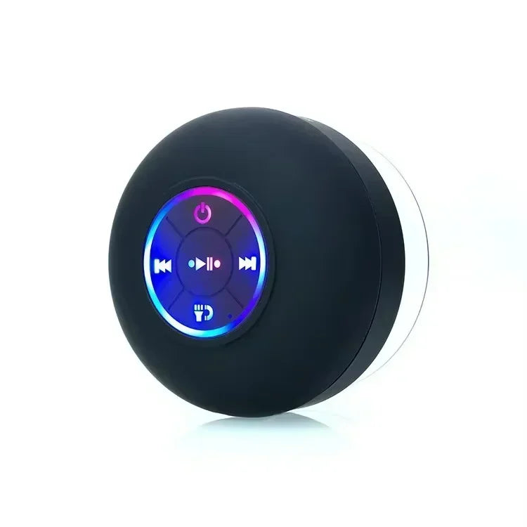 Altoparlante Bluetooth Senza Fili Ventosa Impermeabile Per Doccia Con Luce LED Ricarica USB Per Bagni E Viaggi